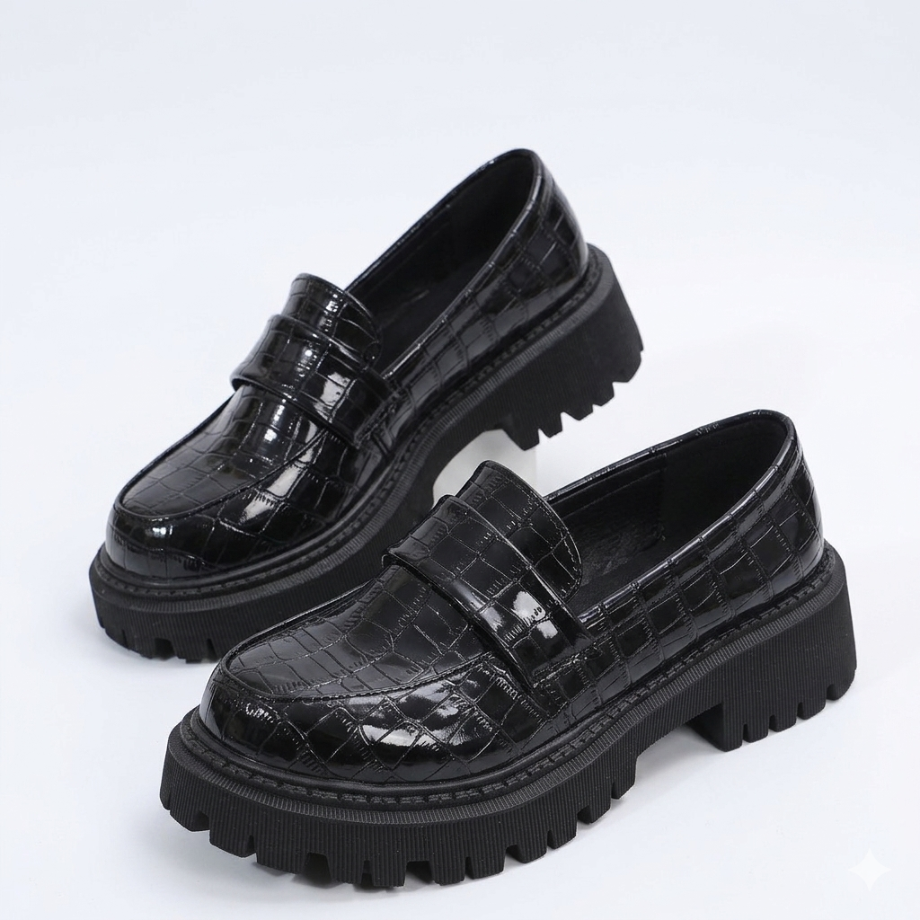 Randy | Glanzende Loafers